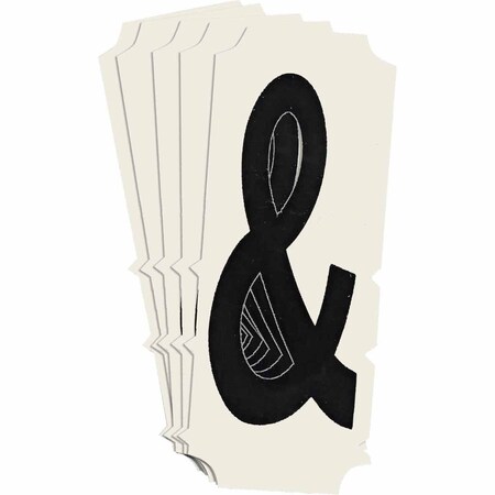 Brady Quik-Align 6450 Series Polyester 2 in Lbl Legend: & Black 10PK 6450P-&